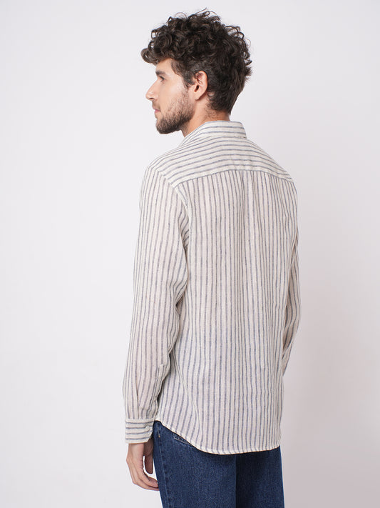Blue Grainline Burlap Shirt