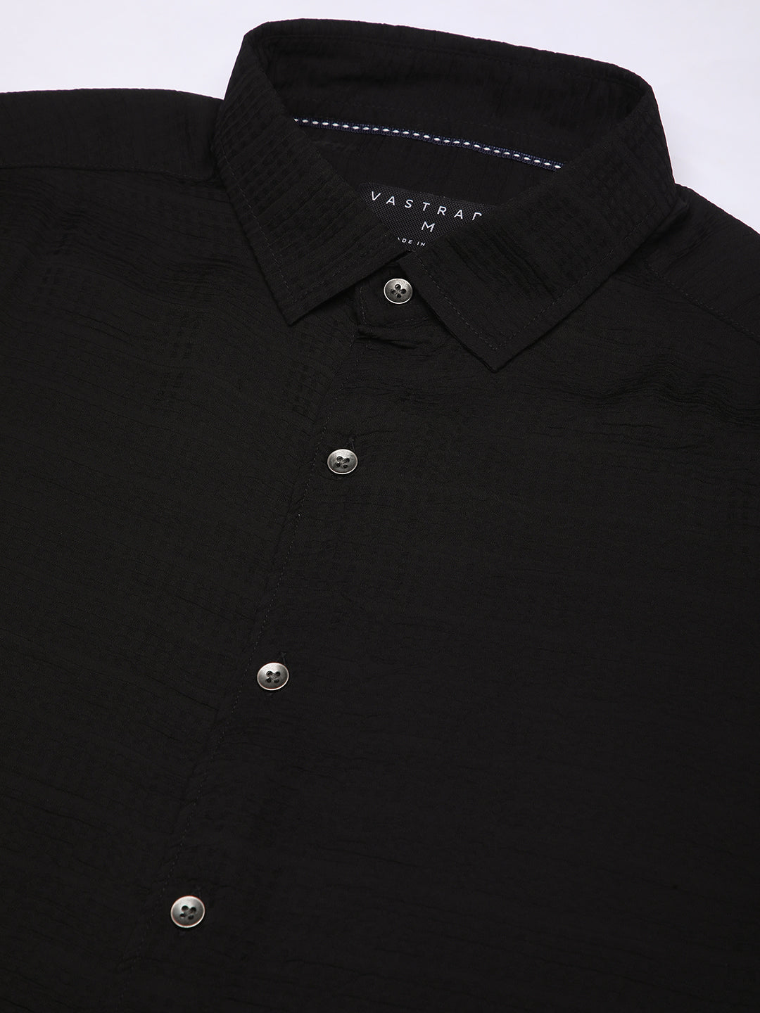 Black Stratum Crinkled Shirt