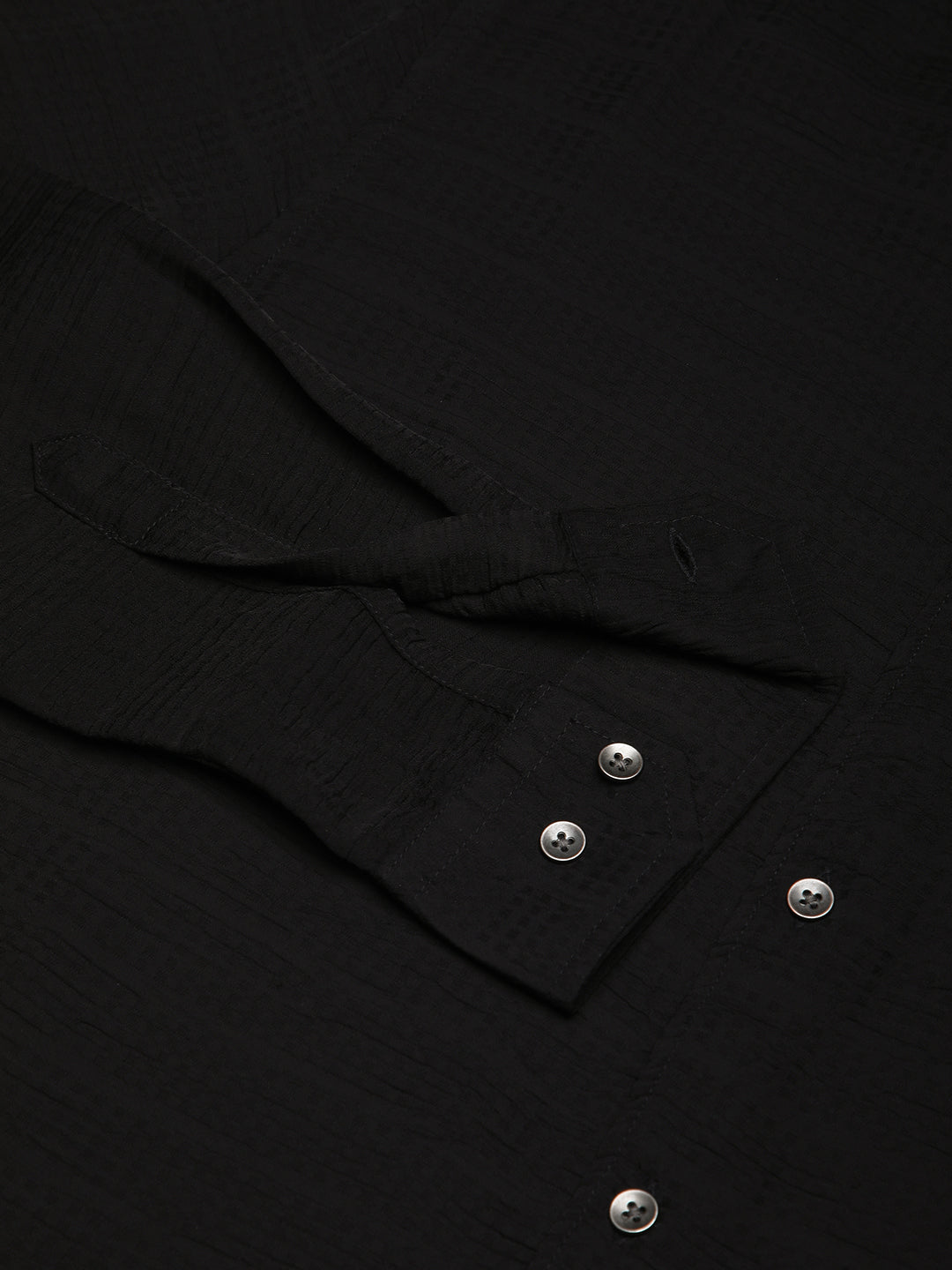 Black Stratum Crinkled Shirt