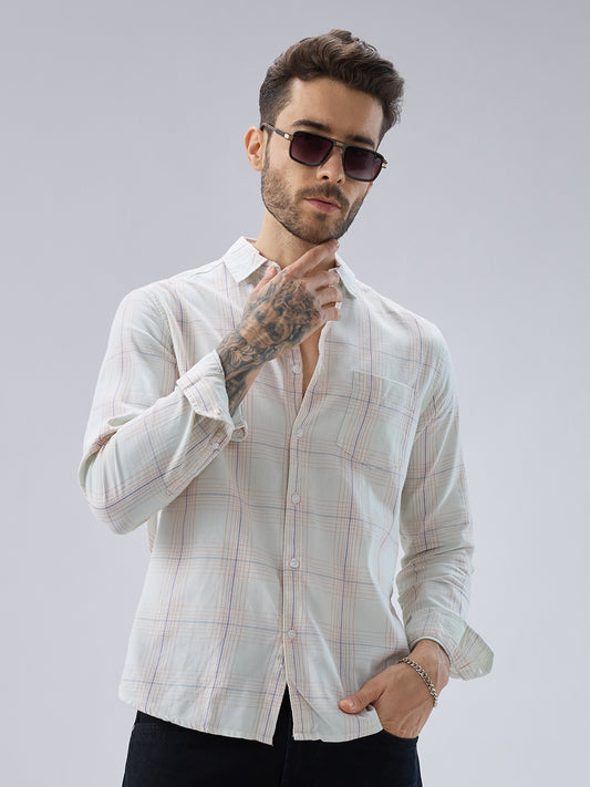 Pista Green Multi Checks Shirt