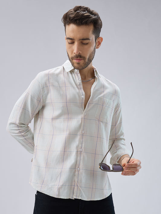 Pista Green Multi Checks Shirt