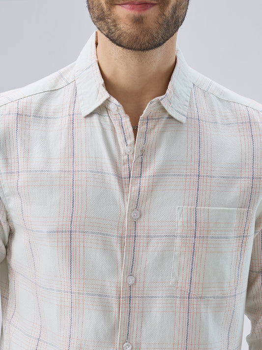 Pista Green Multi Checks Shirt
