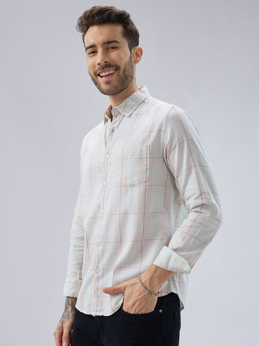 Pista Green Multi Checks Shirt