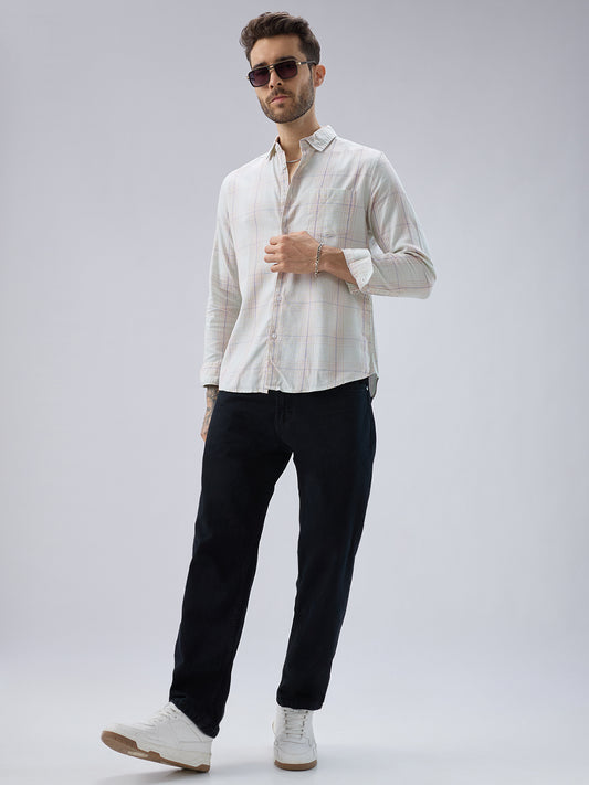 Pista Green Multi Checks Shirt