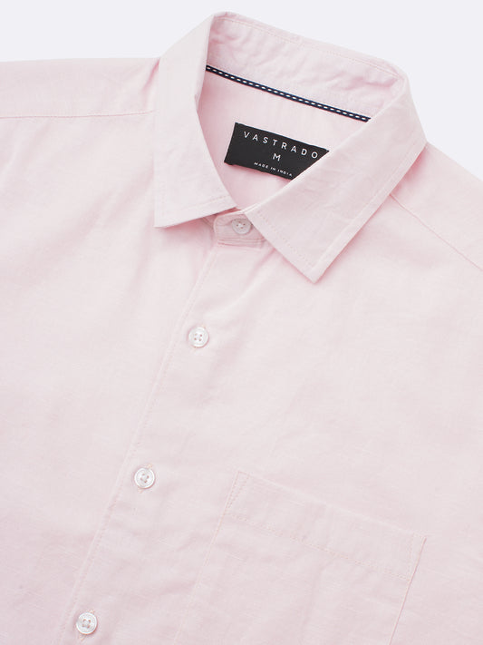 Cotton Candy Pink Slub Shirt