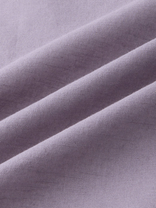 Muted Mauve Slub Textured Shirt