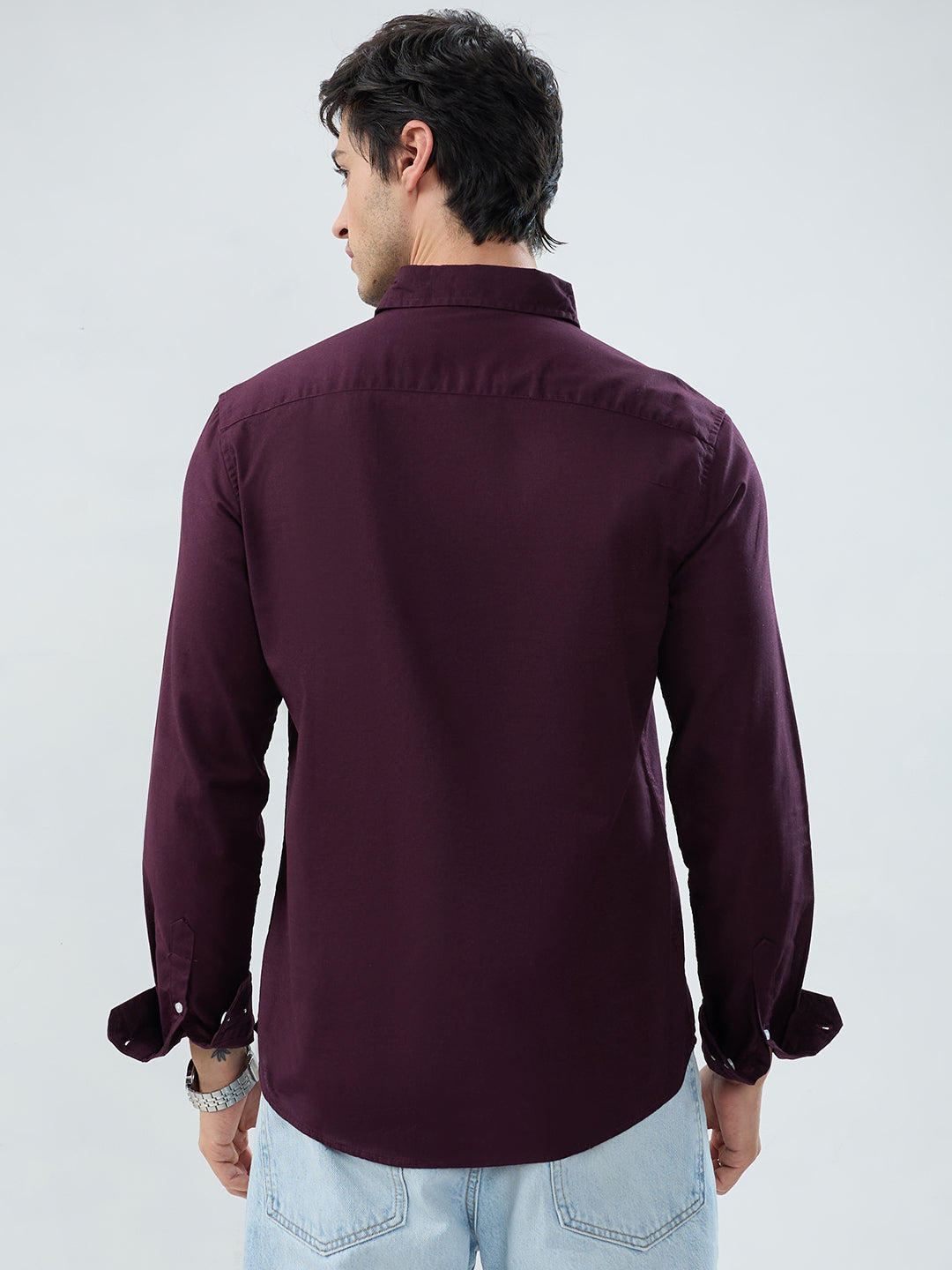 Solid Burgandy Everyday Shirt