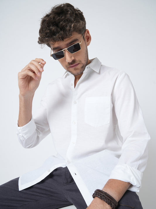 Alpine White Slub Shirt