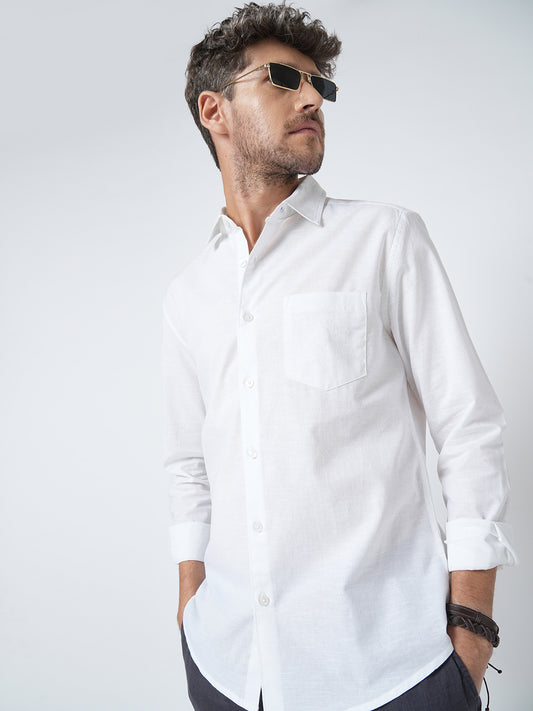 Alpine White Slub Shirt