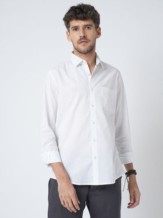 Alpine White Slub Shirt