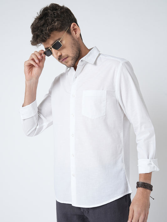 Alpine White Slub Shirt
