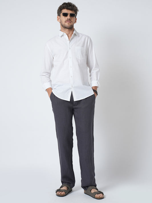 Alpine White Slub Shirt