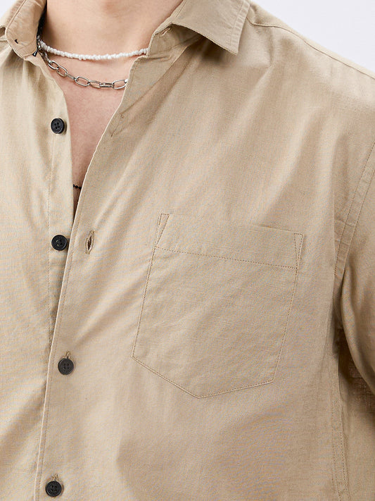 Everyday Khaki Slub Shirt