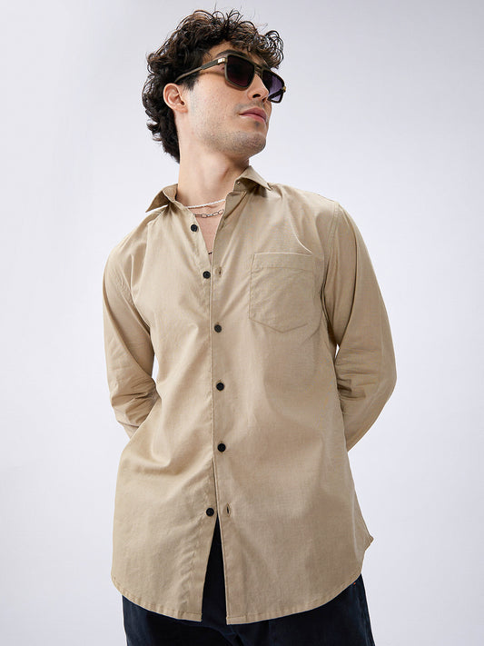 Everyday Khaki Slub Shirt