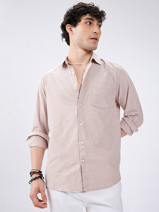 Sandstone Beige Oxford Shirt