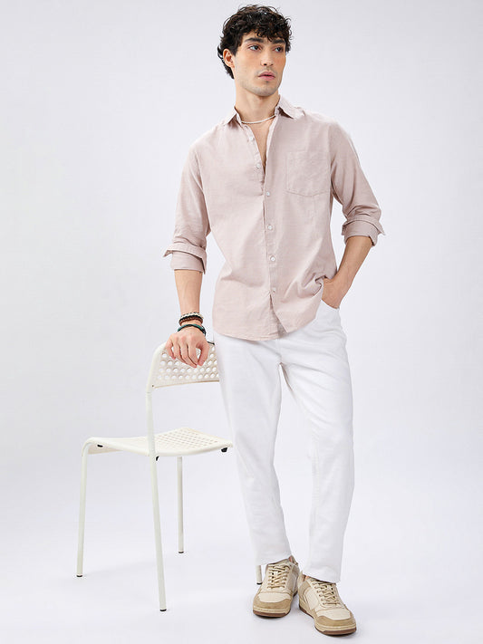 Sandstone Beige Oxford Shirt
