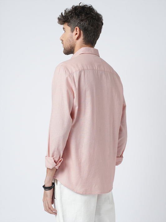 Everyday Peach Pure Linen Shirt