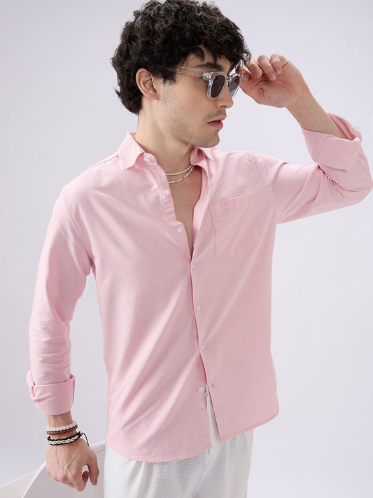 Pastel Pink Workday Essential Shirt
