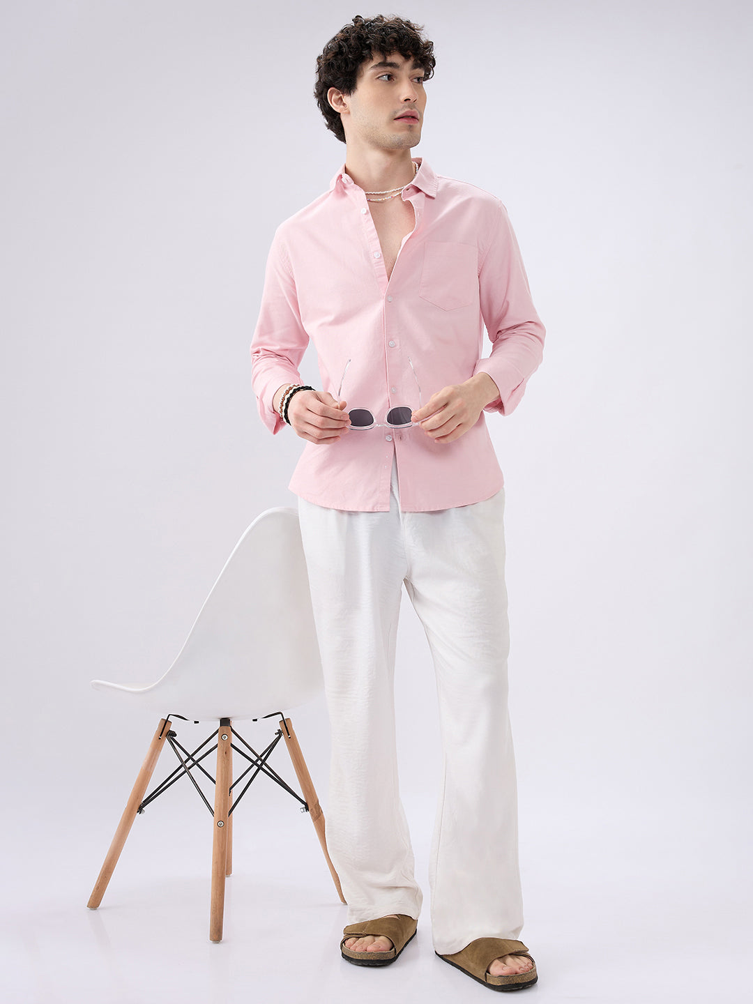Pastel Pink Workday Essential Shirt