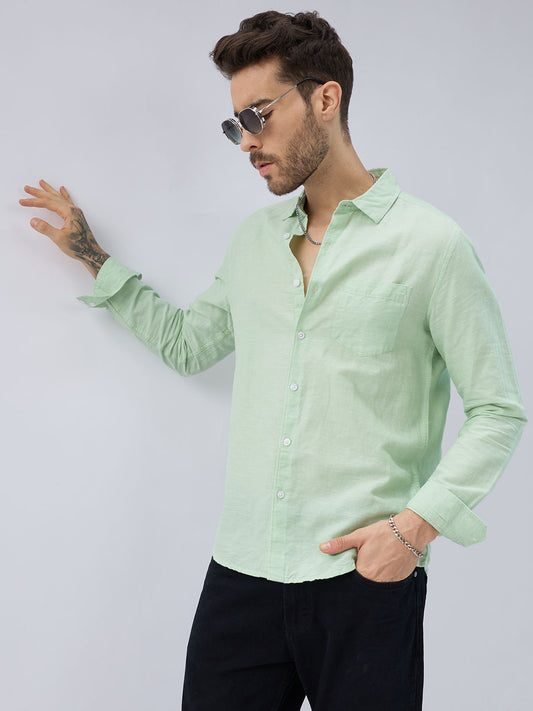 Cool Pastel Green Summer Shirt