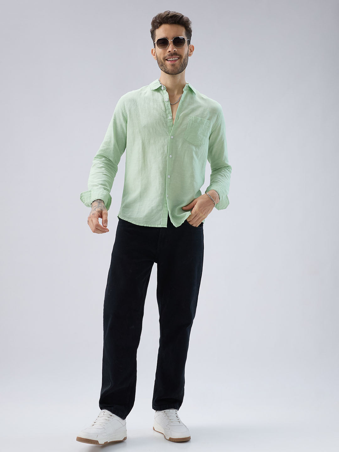 Cool Pastel Green Summer Shirt