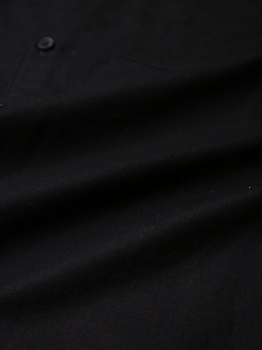 Jet Black Essentials Slub Shirt