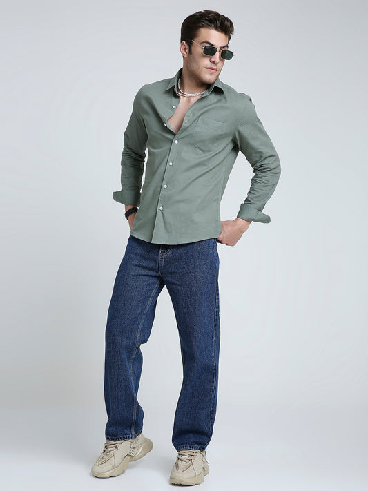 Pastel Olive Mist Everyday Shirt