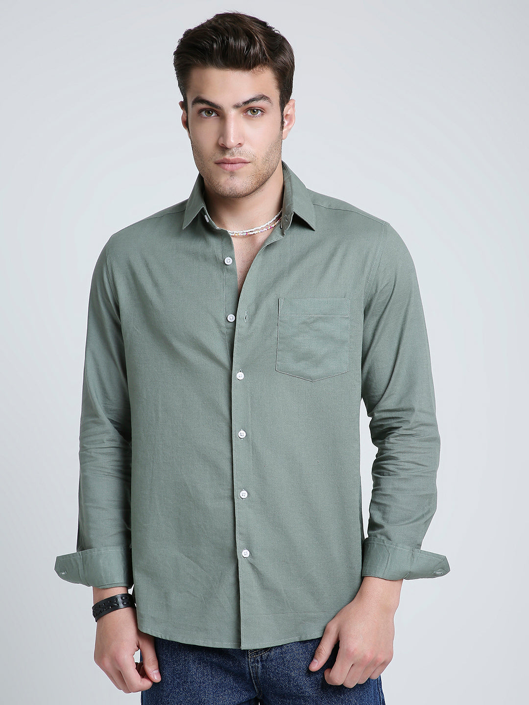 Pastel Olive Mist Everyday Shirt
