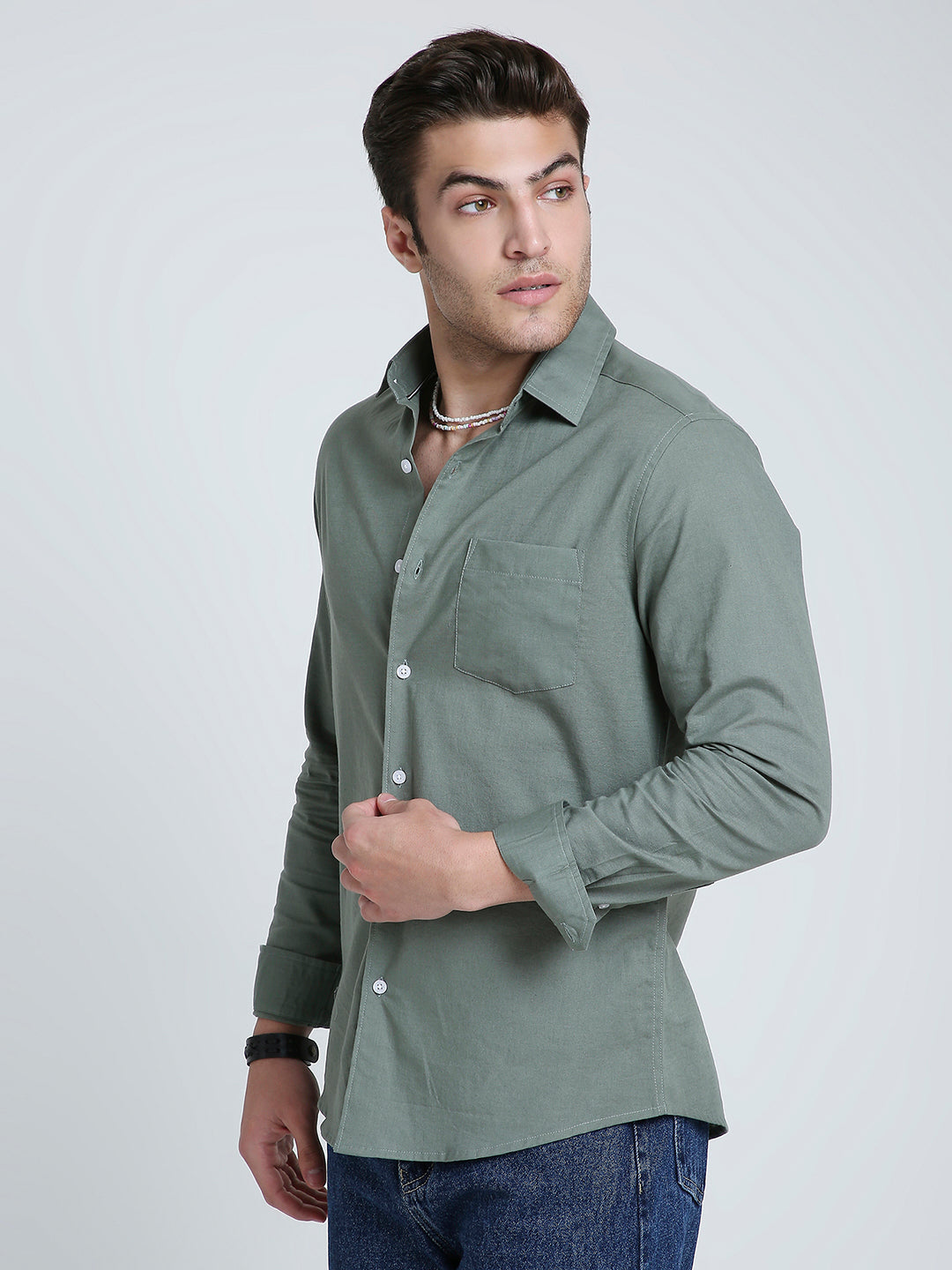 Pastel Olive Mist Everyday Shirt