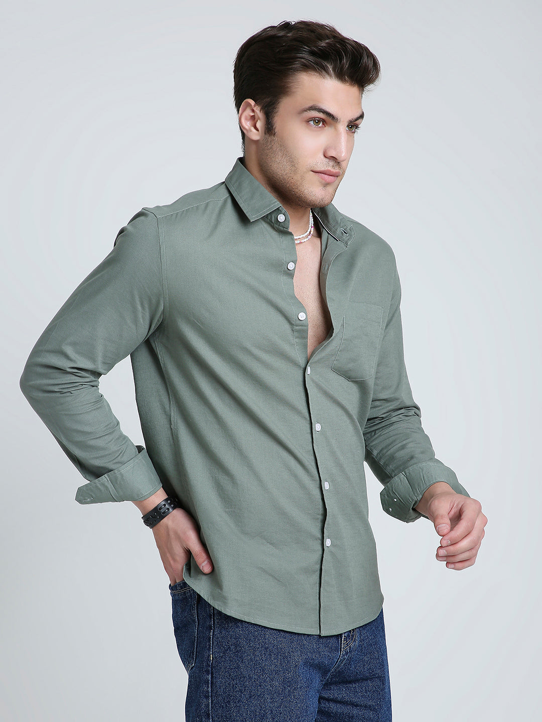 Pastel Olive Mist Everyday Shirt