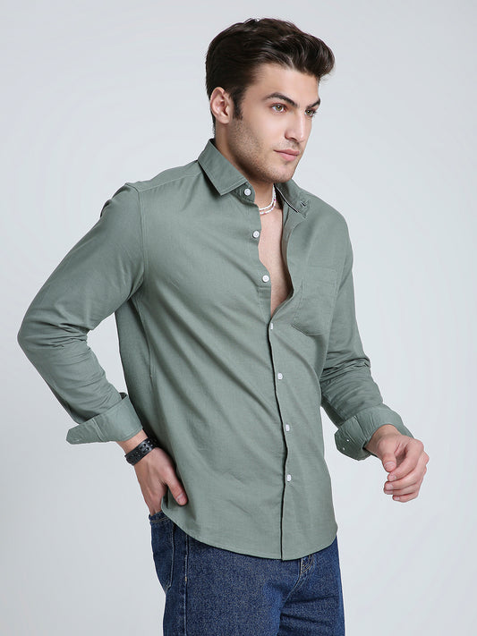 Pastel Olive Mist Everyday Shirt