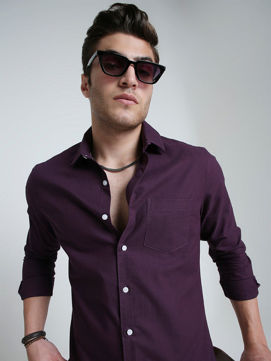 Plum Royale Statement Shirt
