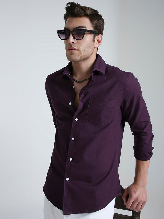 Plum Royale Statement Shirt