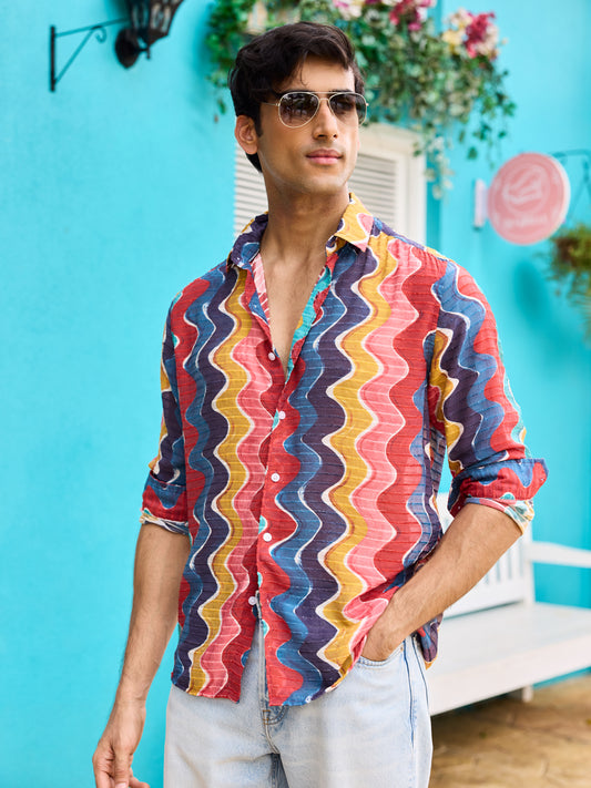 Chromatic Wave Psychedelic Shirt