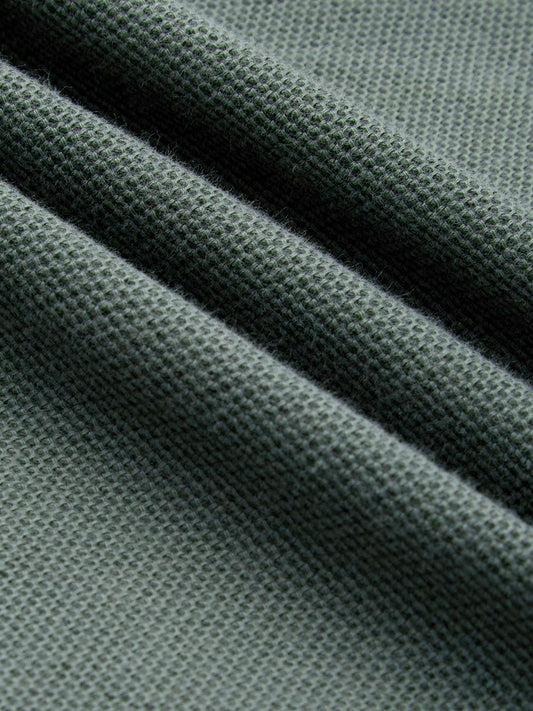 Forest Green Soft Weave Knit Shirt