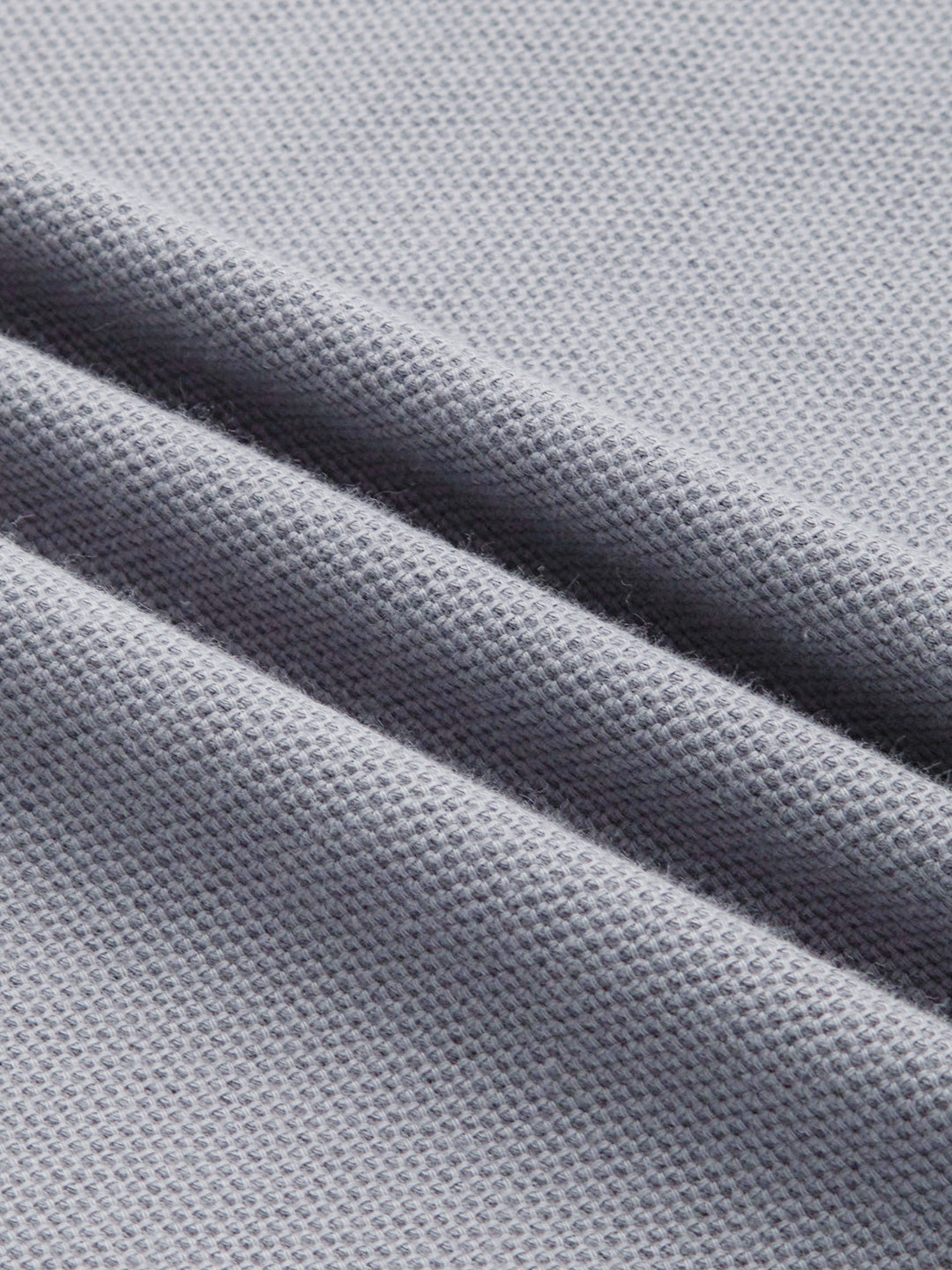 Ash Grey Crest Soft Weave Knit Shirt