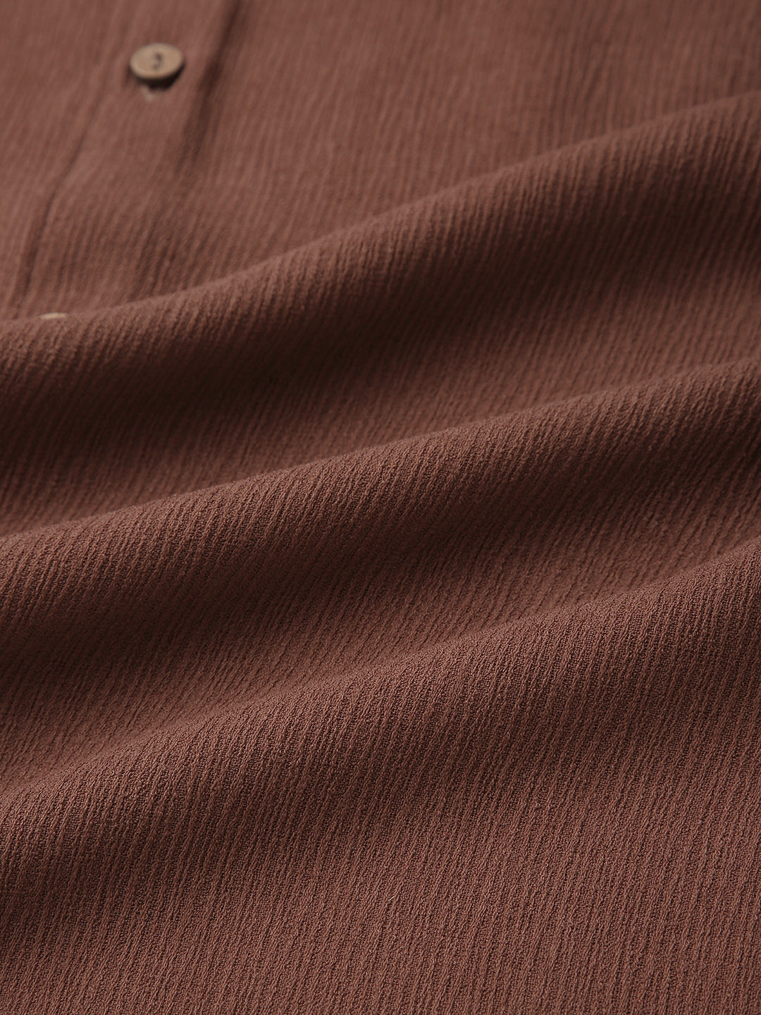 Russet Brown Crinkled Shirt