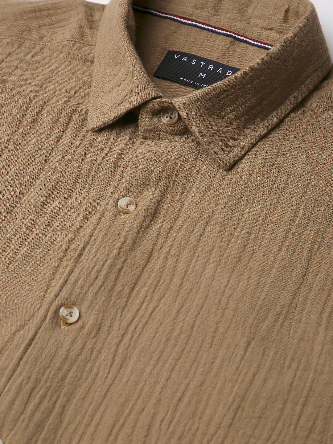 Brown Double Cloth Everyday Shirt