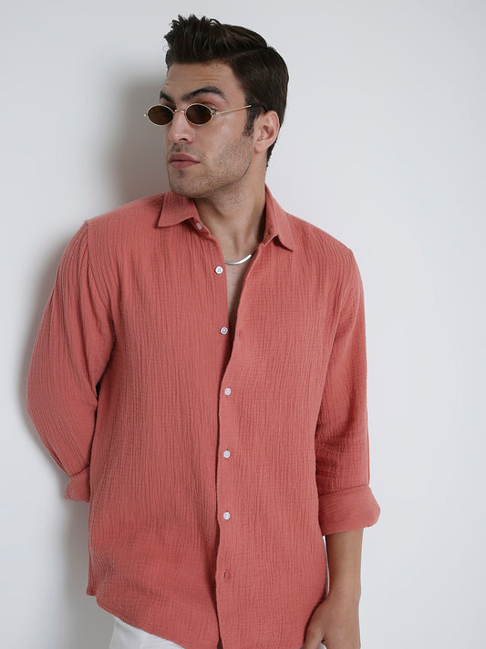 Vintage Coral Double Cloth Shirt