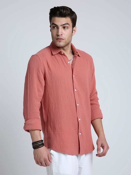 Vintage Coral Double Cloth Shirt