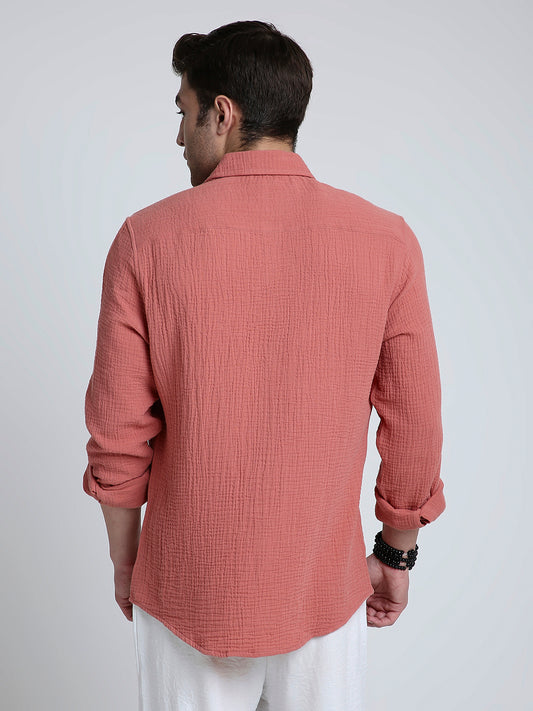 Vintage Coral Double Cloth Shirt