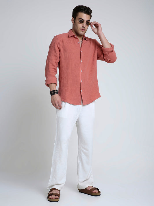 Vintage Coral Double Cloth Shirt