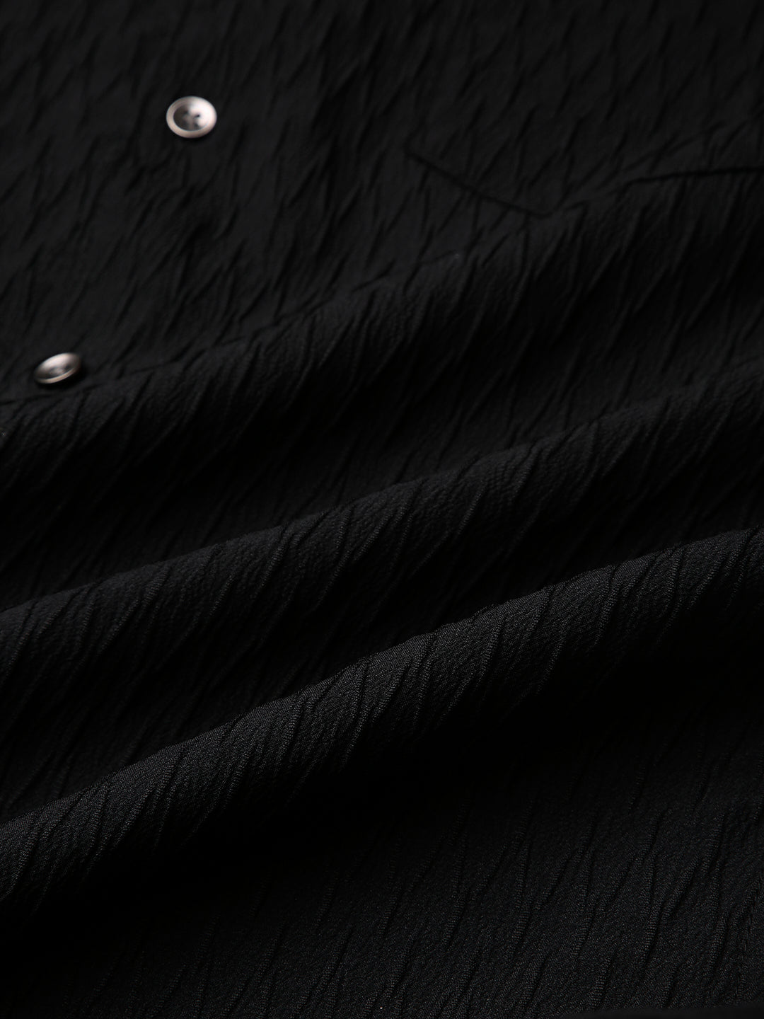 Black Noir Grid Luxe Evening Shirt
