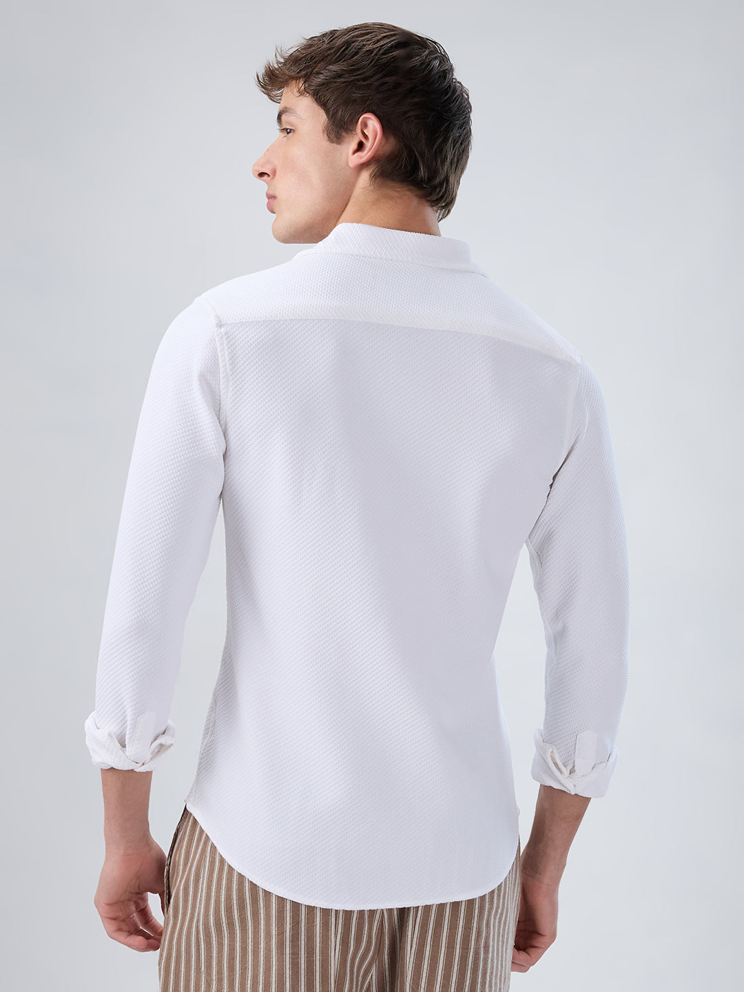 Crystal White Tactile Shirt