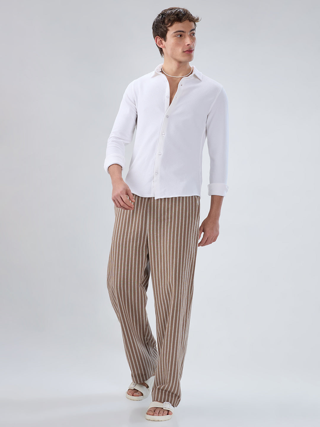 Crystal White Tactile Shirt