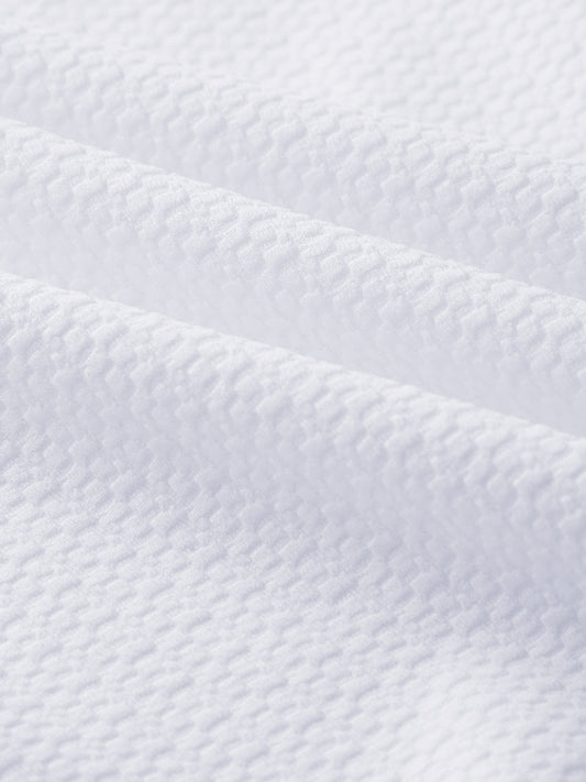 White Echo Woven Textured Shirt