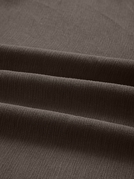 Stone Brown Soft Crepe Shirt
