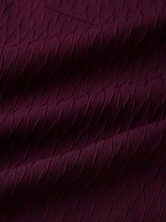 Royal Wine NightOut Textured Shirt