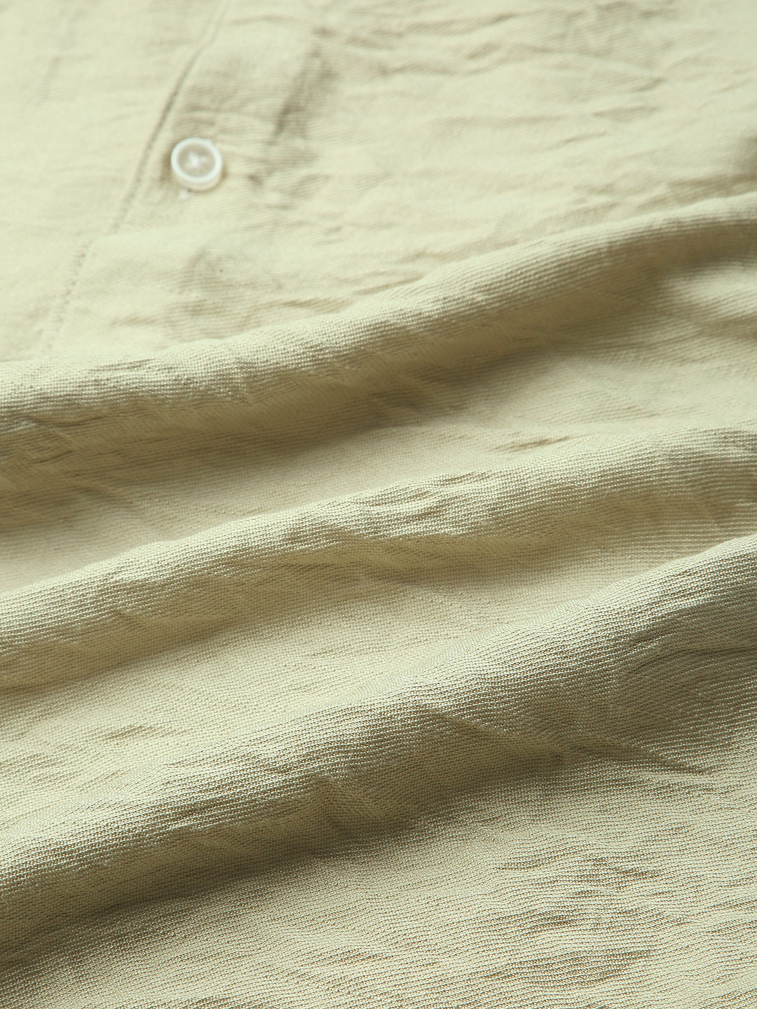 Pale Green Lightweight Crinkled Everyday Shirt