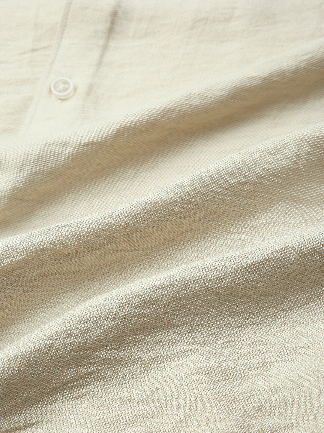 Golden Beige Lightweight Crinkled Shirt